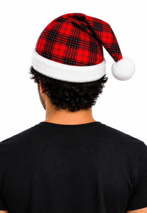 Robertson Plaid Santa Hat