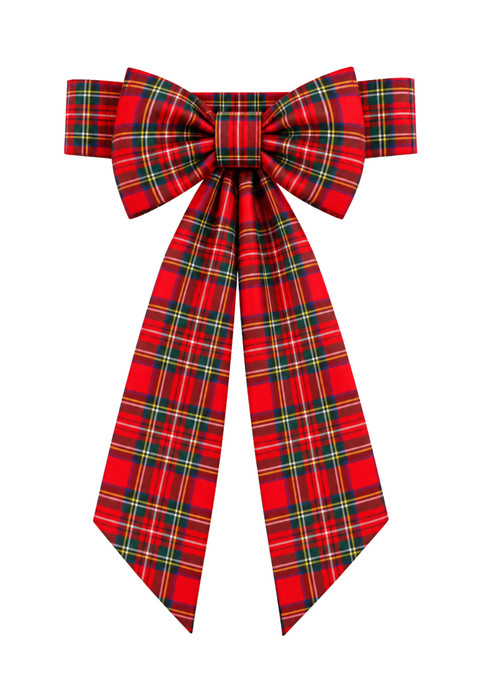 Stewart Tartan Royal Stewart pour fille avec nœud