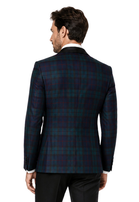 Royal Stewart Men's Single Breasted Tartan Dinner Jacket