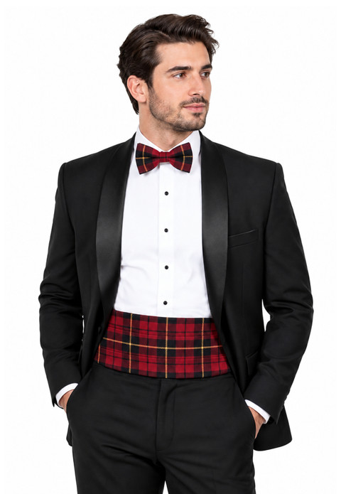 Stewart Tartan Cummerbund & Bow Tie Set