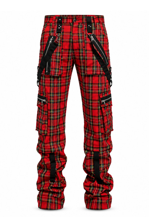 Pantalon à carreaux gothique et grunge in Stewart Tartan