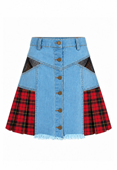 Wallace Tartan Wallace en denim - Style estival