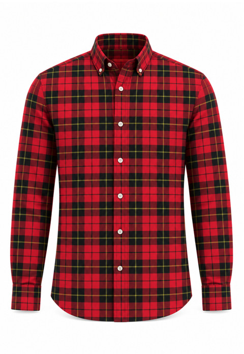 Chemises à carreaux tartan pour hommes in Wallace Tartan