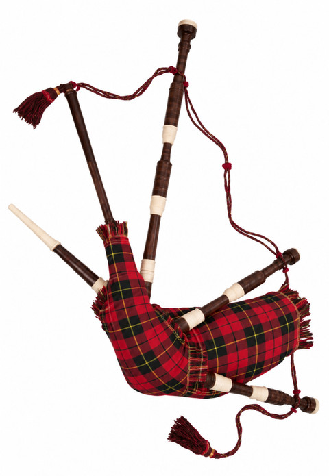 Instruments à vent écossais in Wallace Tartan
