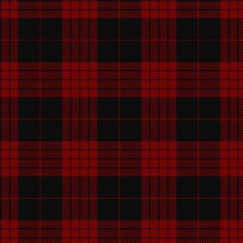 Cameron Black & Red Tartan swatch