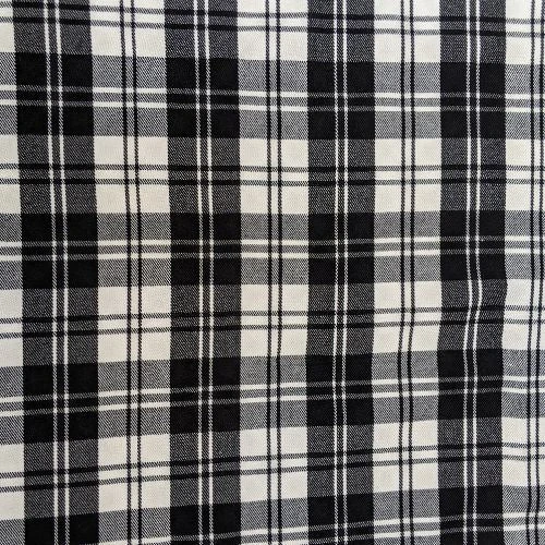Erskine Black and White Tartan swatch
