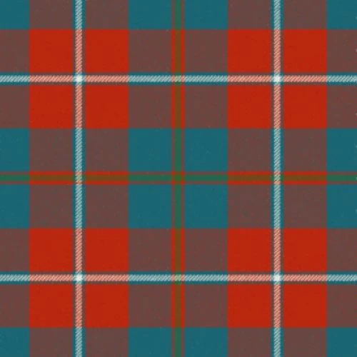 Galloway Red White Line Ancient Tartan swatch