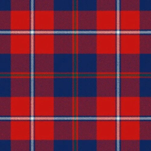 Galloway Red White Line Tartan swatch
