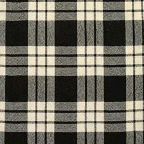 MacFarlane Black and White Ancient Tartan swatch