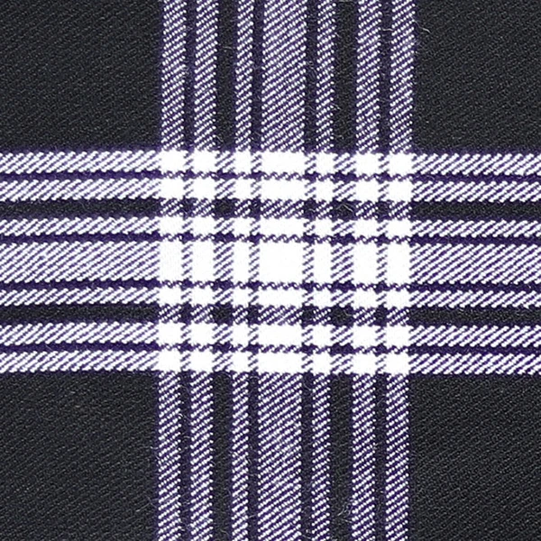 Menzies Dress Dance Black & White Tartan swatch