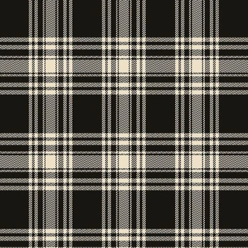 Menzies Dress Dance Black & White Ancient Tartan swatch