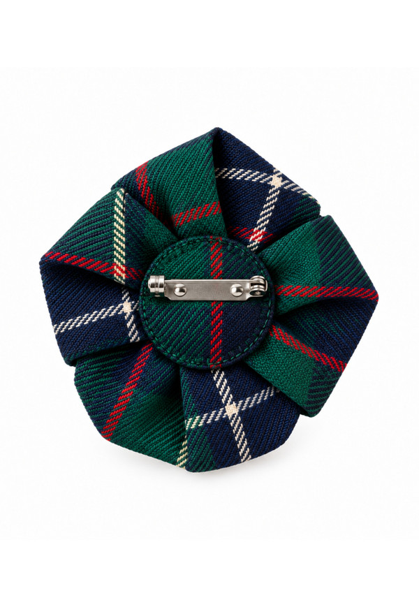 Beaded Tartan Brooch