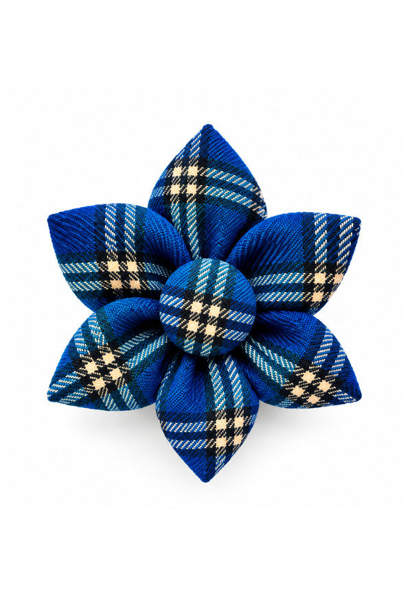 MacDonald Tartan Petal Brooch
