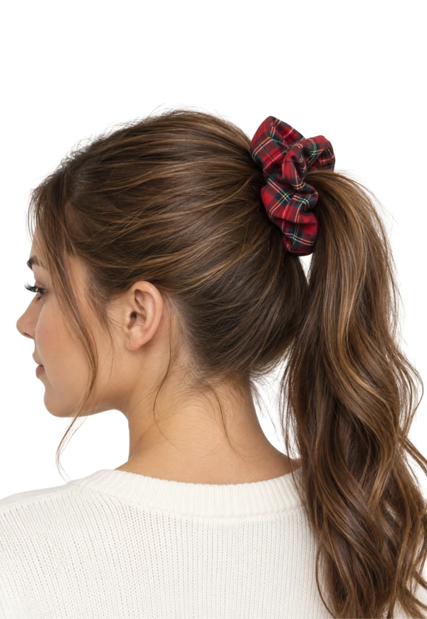 Black Watch Tartan Scrunchie