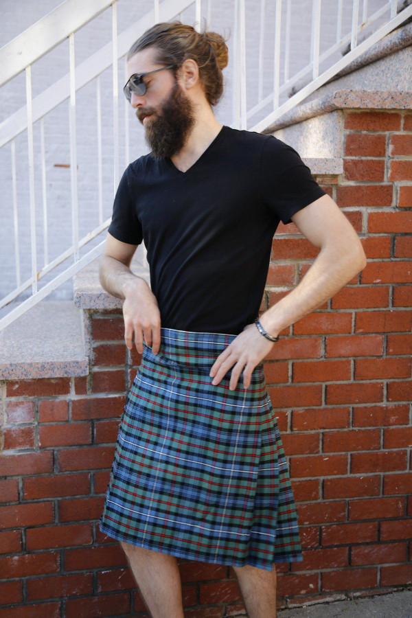Robertson Hunting Ancient Tartan Kilt - Left