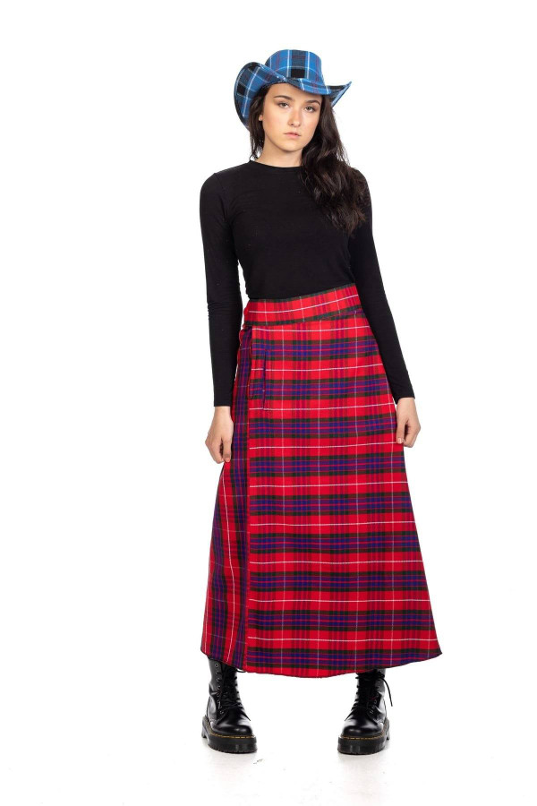 Buchanan Heritage Wrap Skirt – Adjustable Waist & Modest Drape