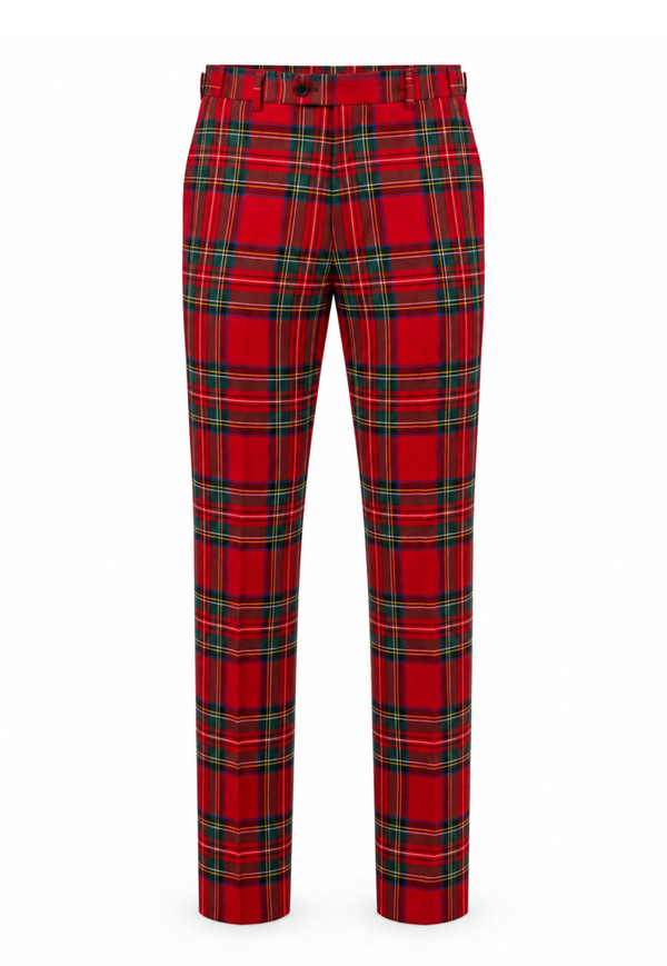 Royal Stewart Men's High Waisted Tartan Trouser