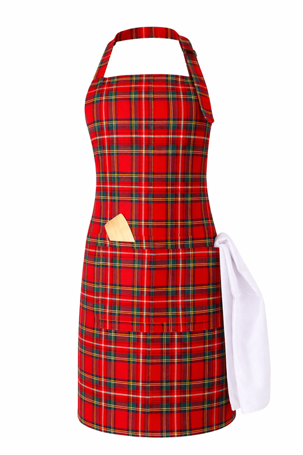 Royal Stewart Multiple Pockets Tartan Apron