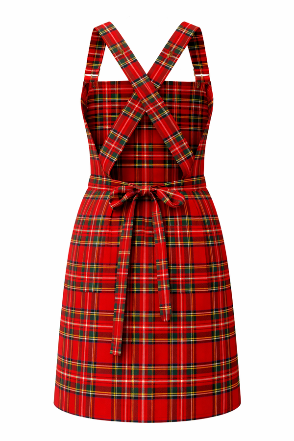 Royal Stewart Tartan Cross Back Apron