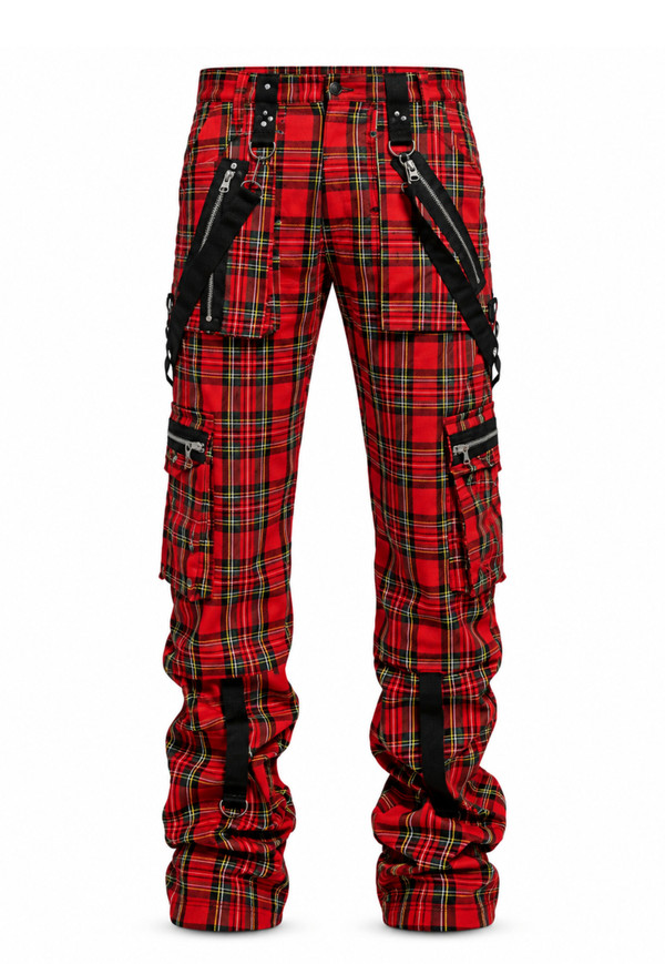 Royal Stewart Unisex Gothic Plaid Punk Pant