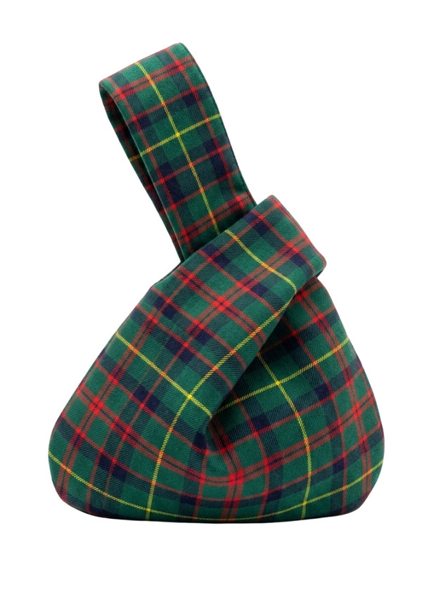 Tartan Japanese Knot Bag