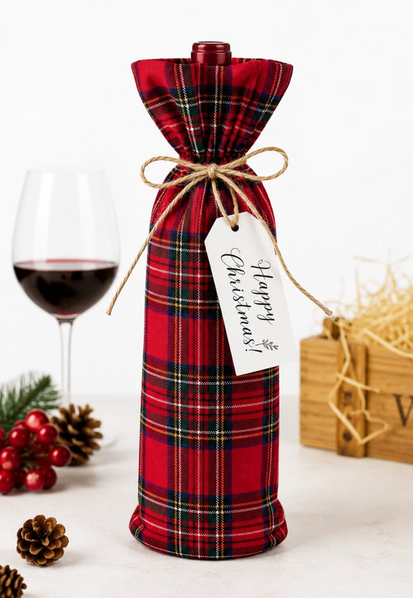Tartan Wine Gift Bag