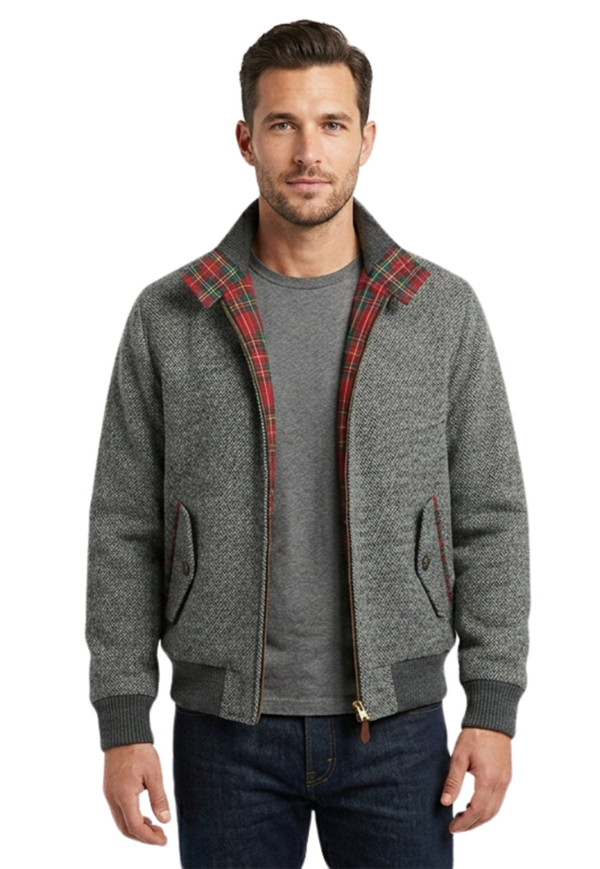 Balmoral Tweed Bomber Jacket