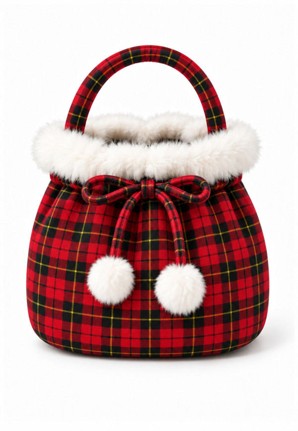 Wallace Plaid Christmas Reticule Bag