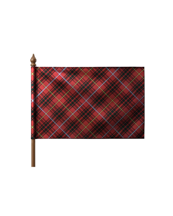 Bruce Pole Sleeve Tartan Flag
