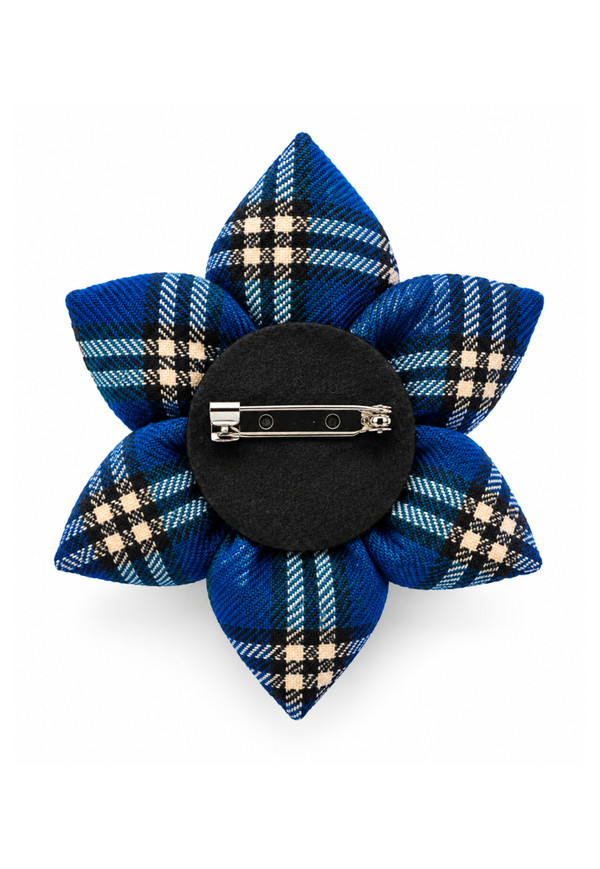 Bruce Tartan Petal Brooch
