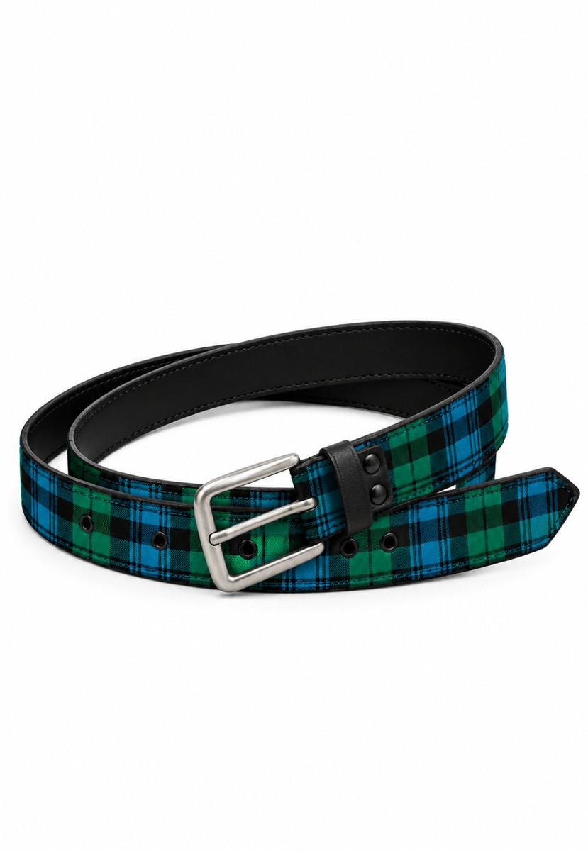 Campbell Black Leather Belt Lothian Design