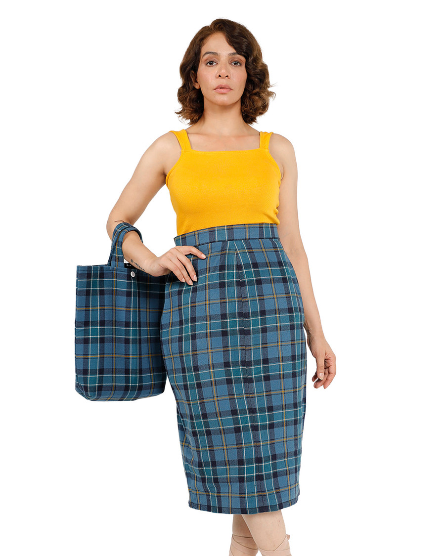 Buchanan Eternal Grace Plaid Midi Skirt