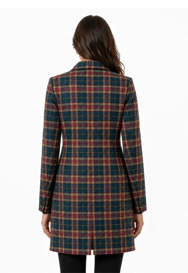 Fraser Longline Tartan Jacket