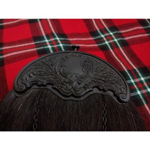 Black Horse Hair Kilt Sporran