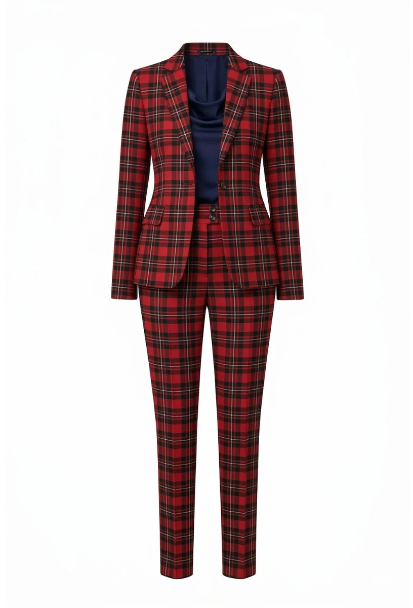 MacGregor 2-Piece Womens Plaid Suit