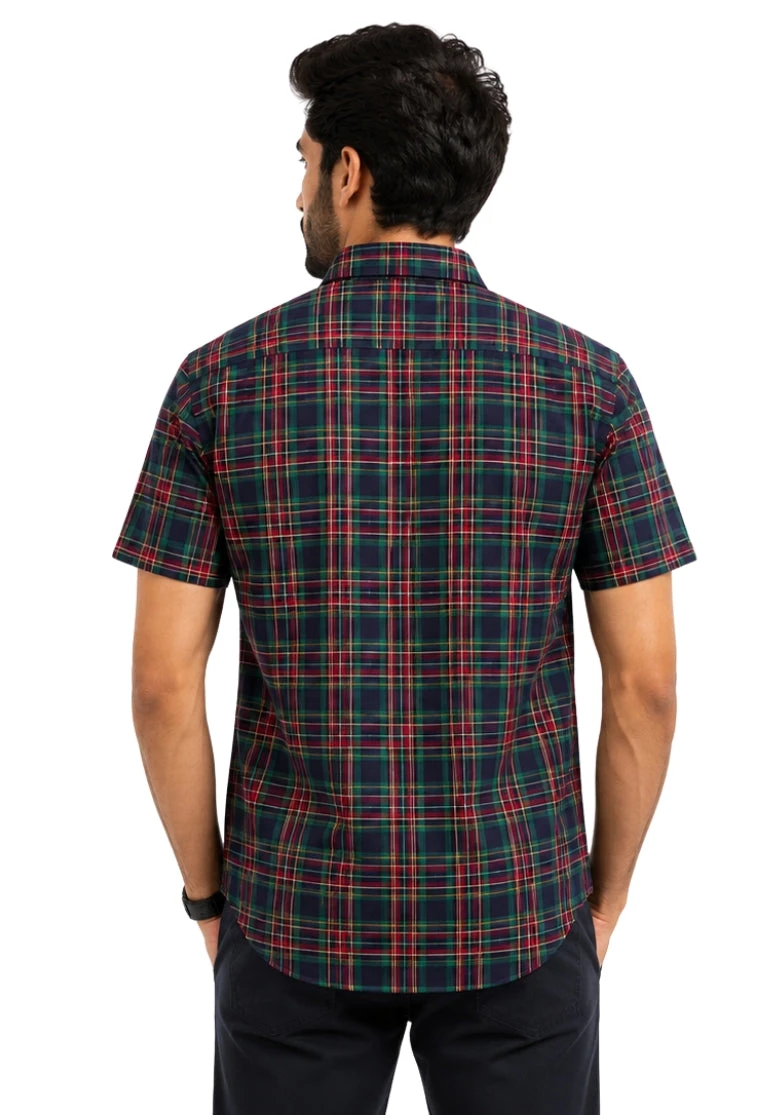 MacGregor Plaid Short Sleeve Button Shirt