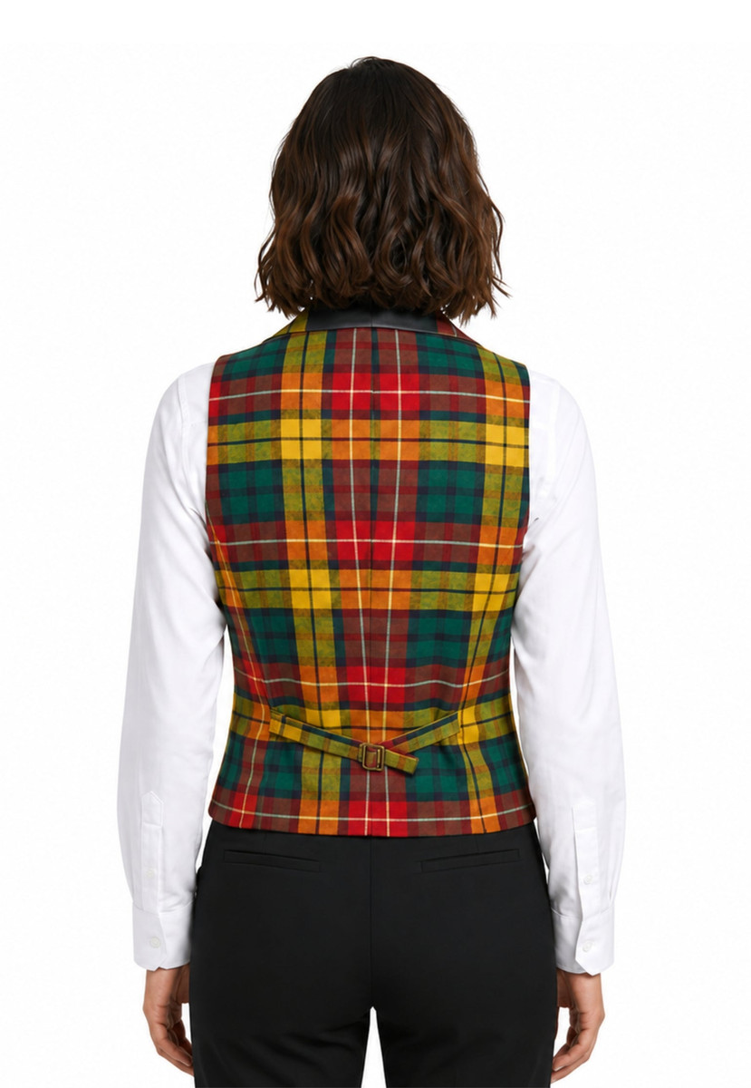 MacGregor Women's Tartan Waistcoat with Lapels