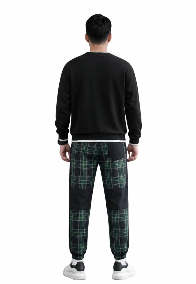 Plaid Fusion Joggers Pants