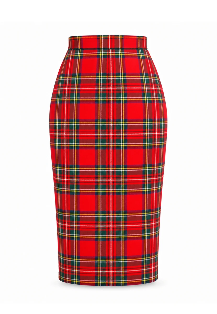 Royal Stewart Eternal Grace Plaid Midi Skirt