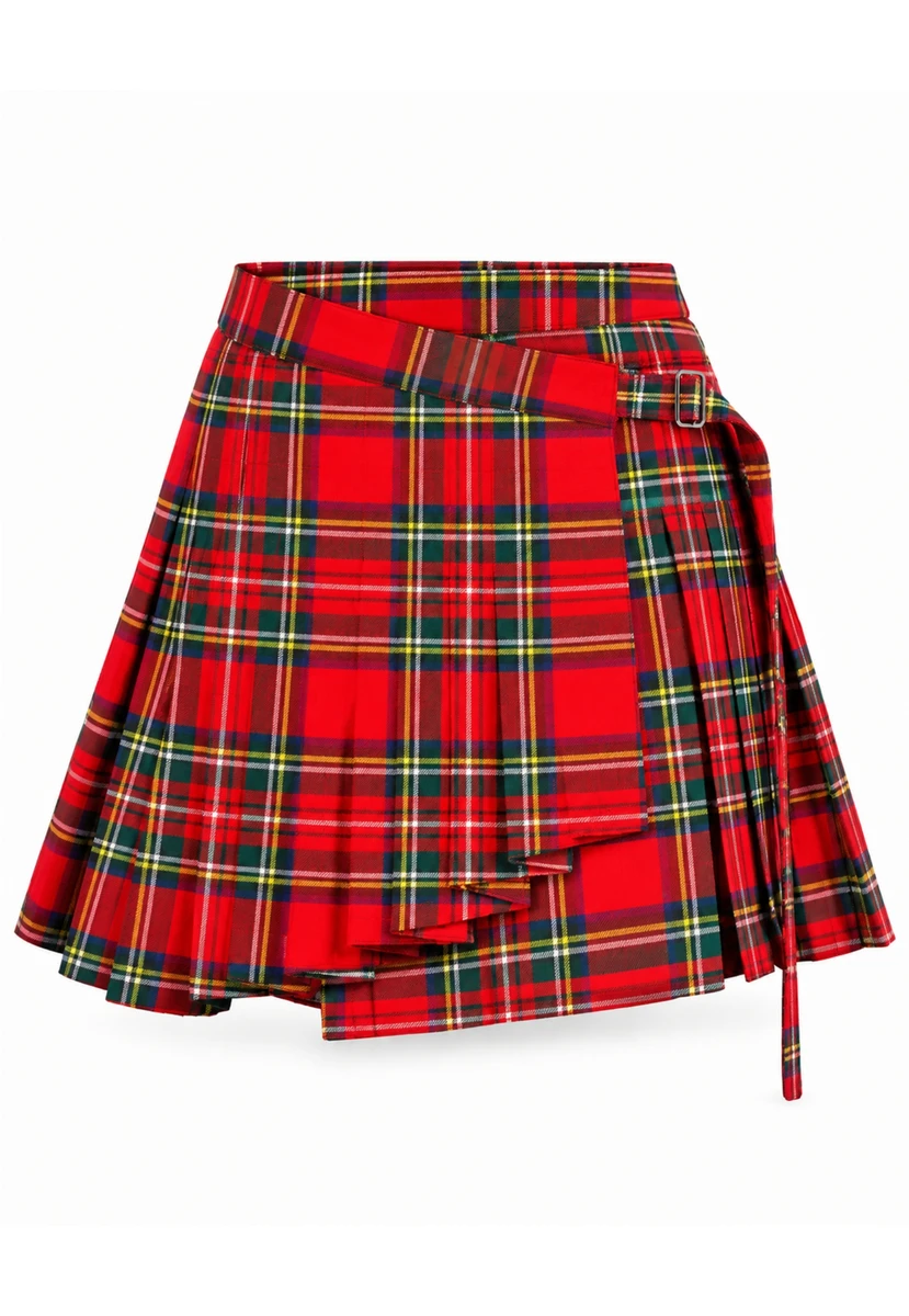 Royal Stewart Lassie Wrap Plaid Skirt