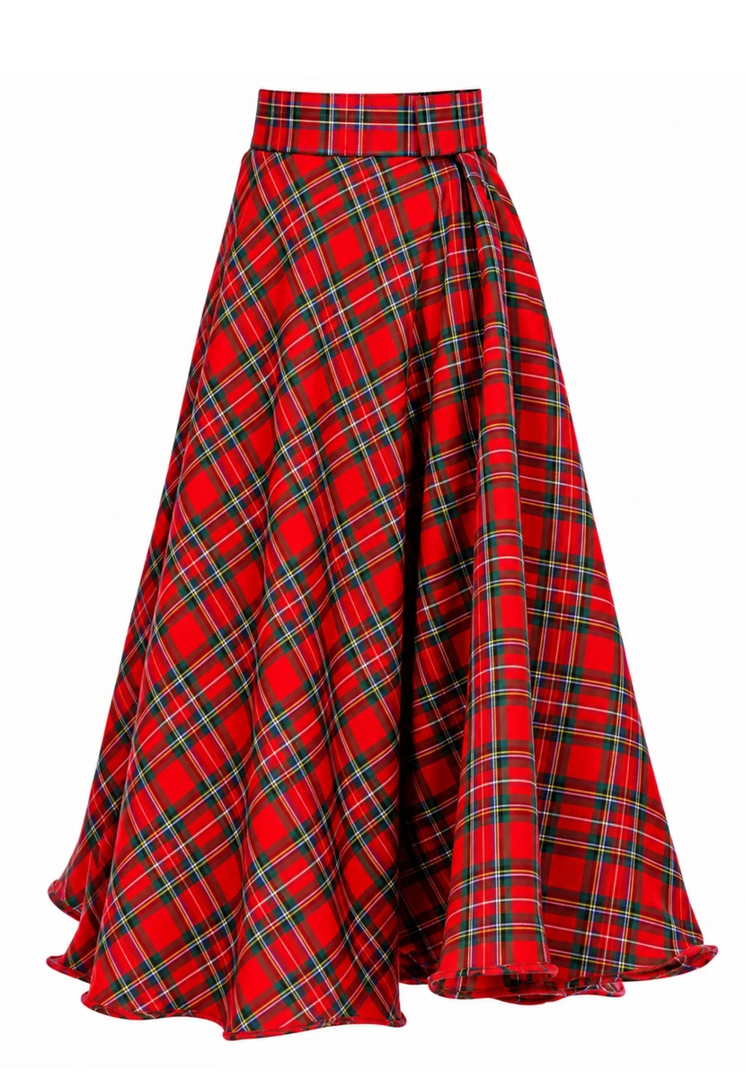 Royal Stewart Pleated Everyday Skirt, Relaxed Fit & Classic Style