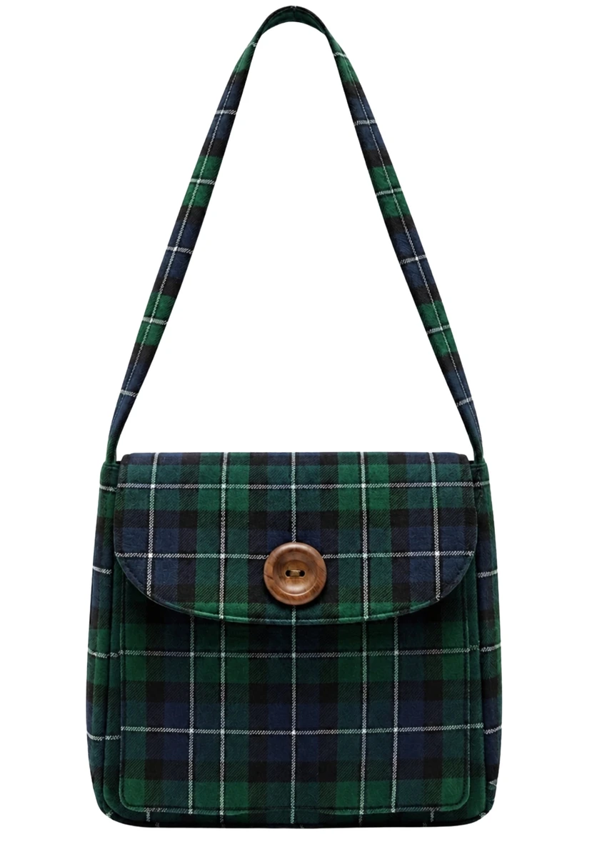 Royal Stewart Multi Pockets Tartan Shoulder Bag