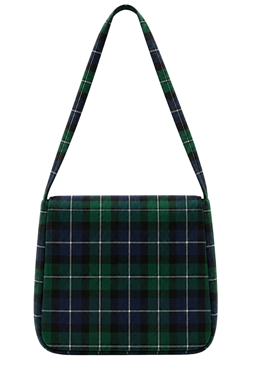 Royal Stewart Multi Pockets Tartan Shoulder Bag