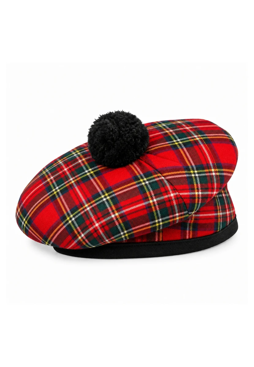 Royal Stewart Tartan Balmoral Hat