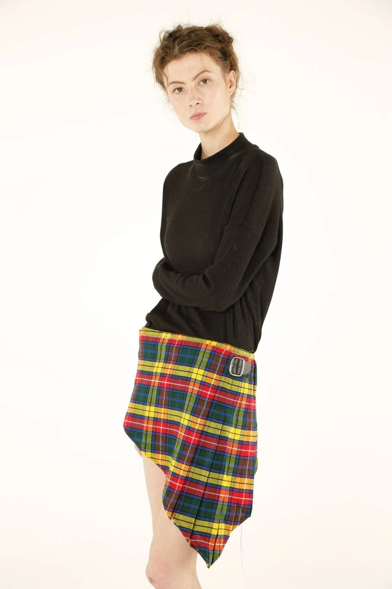 Buchanan V-Cut Tartan Skirt