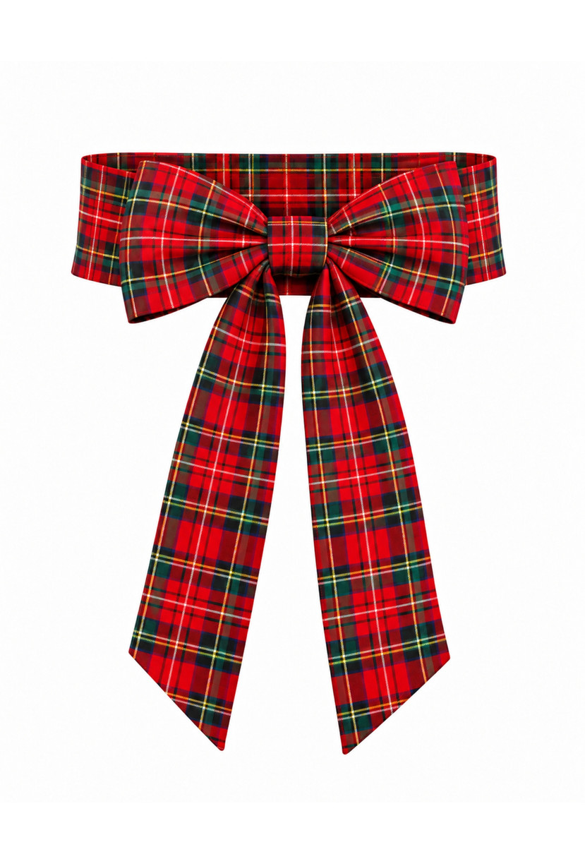 Royal Stewart Women's Tartan Bow Belt