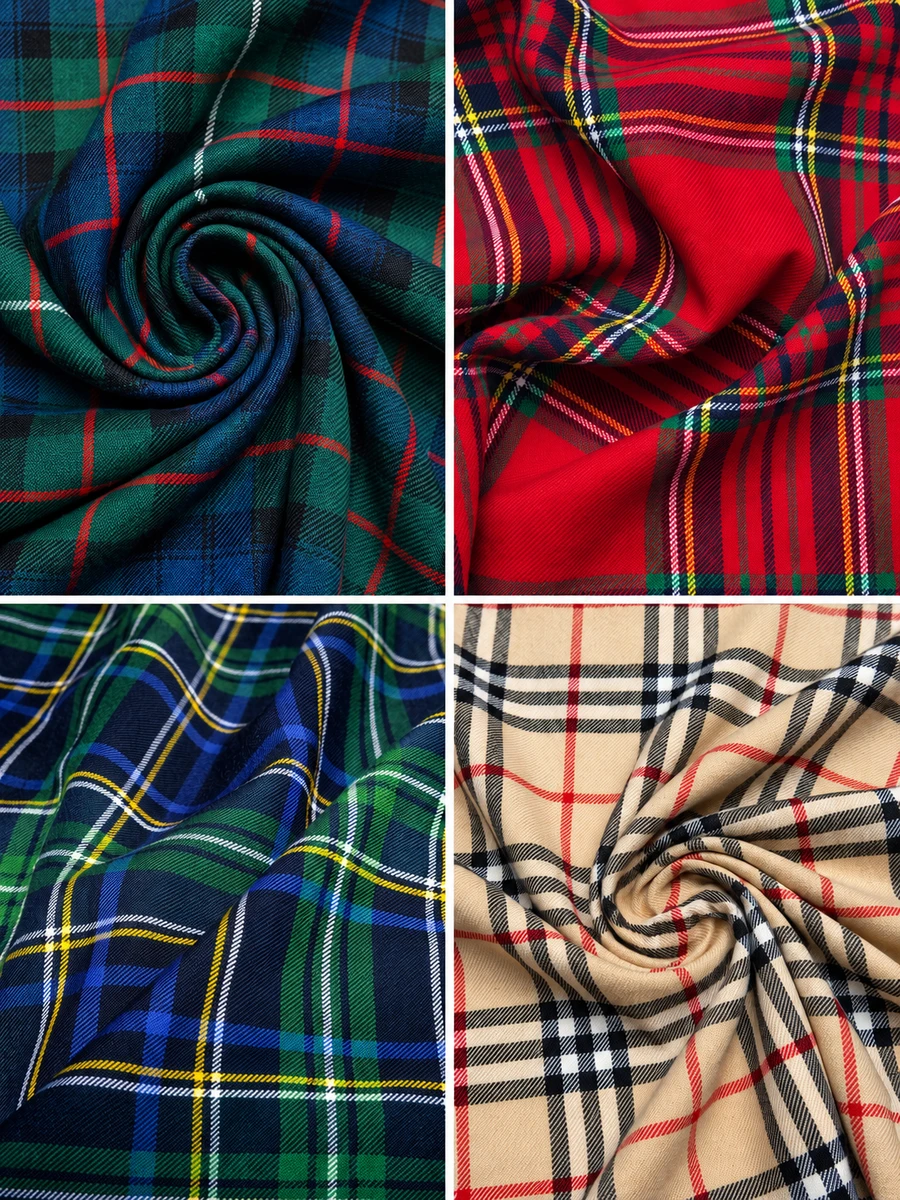 Tartan Plaid Fabrics Per Yard
