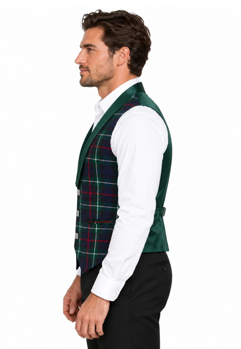 Tartan Vest With Lapels