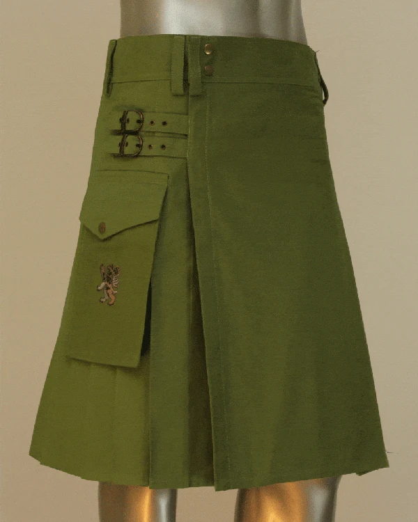 Casual Kilt For Every Men In Green