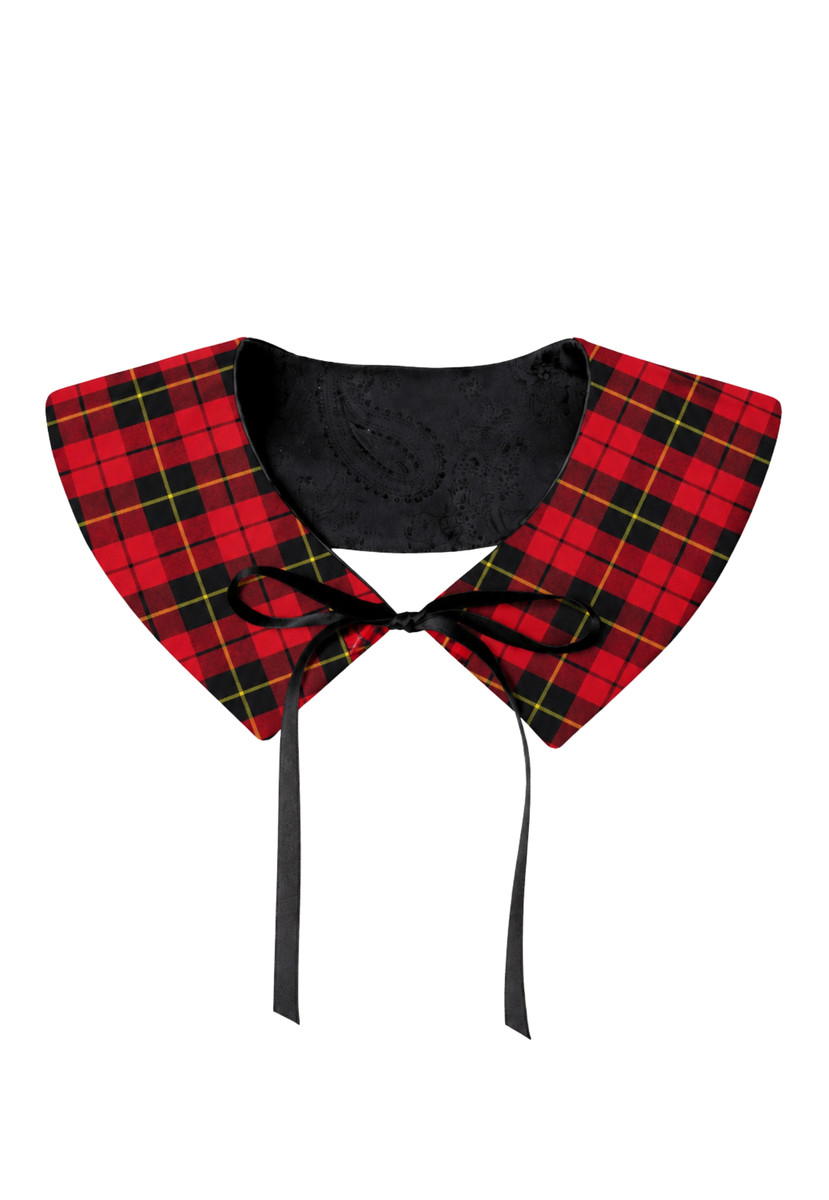Wallace Detachable Pointed Tartan Collar